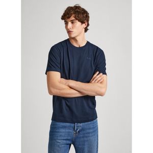 Pepe Jeansvoor mannen. PM509206 Connor marine t-shirt (XXL), Casual, Katoen, Korte mouwen, Duurzaam, Marineblauw