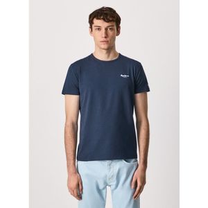 Pepe Jeansvoor mannen. PM508212 Original Basic T-shirt 3 N navy (XL), Blauw, Casual, Katoen, Korte mouwen