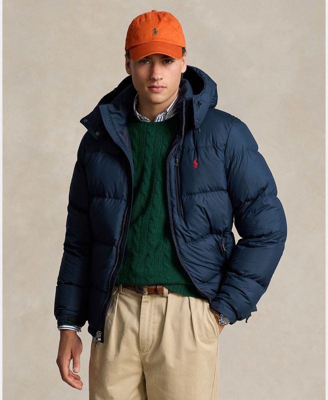 Polo Ralph Lauren - Jassen - Blauw - Dons - Afneembare Capuchon