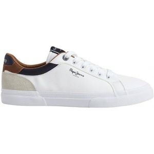 Pepe Jeansvoor vrouwen. PMS30839 Trainers Kenton Court wit (44), Plat, Veters, Casual