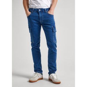 Pepe Jeansvoor mannen. PM207643 Tapse Cargo Jeans blauw (31/32), Casual, Katoen, Denim