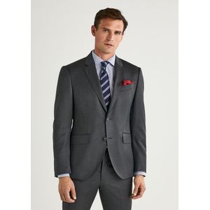 Hackett Londonvoor mannen. HM470178 Effen Twill blazer grijs (38/32), Casual, Wol