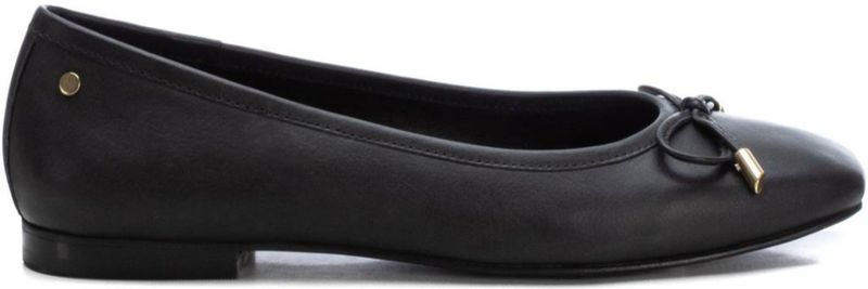 Carmela - 16179101 - Ballerina's - Zwart - Leer - Plat