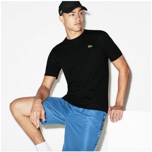 Lacostevoor mannen. TH7618_031 Tennis T-shirt zwart (L), Casual, Katoen, Polyester, Korte mouwen