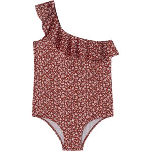 Pepe Jeansvoor meisjes. PGB10411 Lichtgewicht zwempak van Liberty rode stretchstof (10años= 140cm), Rood, Strandkleding, Polyester, kinderkl