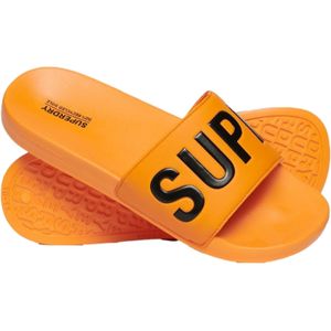 Superdryvoor mannen. MF310256A Vegan teenslippers Kern oranje (40/41), Plat, Geen, Strandkleding