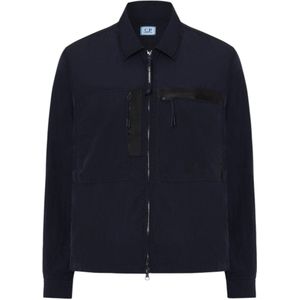 C.P. Company - 18CMOS092A005904G - Overhemd - Marineblauw - Casual - Polyamide