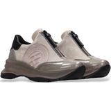 Hispanitas - HI233094 - Leren Sportschoenen - Taupe - Ritssluiting - Casual