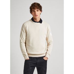 Pepe Jeansvoor mannen. PM582559 Ray beige sweatshirt (S), Casual, Katoen, Lange mouwen