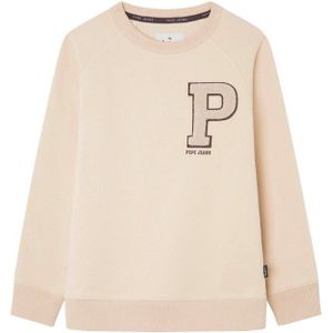 Pepe Jeansunisex voor kinderen. PB581531 Sweater Nils gebroken wit (6años= 104cm), Casual, Katoen, Lange mouwen, Duurzaam, kinderkleding