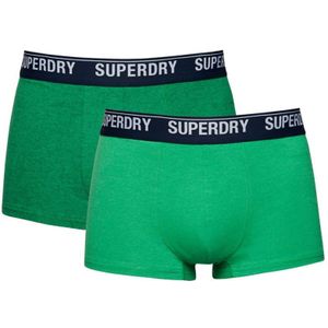 Superdryvoor mannen. M3110346A Set van 2 lichtgroene onderbroeken van biologisch katoen (S), Homewear, Duurzaam