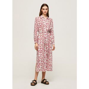 Jerseyjurk - Rood - Viscose - Lange Mouwen - Camouflageprint