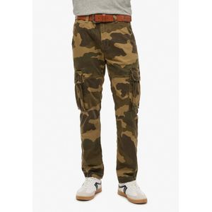 Superdryvoor mannen. M7011132A Cargo Core Broek bruin (36/32), Casual, Camouflage, Katoen