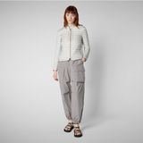 Save The Duckvoor vrouwen. D30614W-IRIS20 Carina jas grijs (S), Casual, Nylon, Lange mouwen