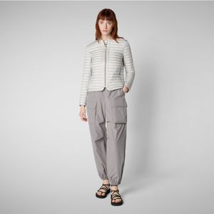 Save The Duckvoor vrouwen. D30614W-IRIS20 Carina jas grijs (S), Casual, Nylon, Lange mouwen