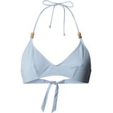 Pepe Jeans - Bikinitopje - Blauw - Stretch Geribbelde Stof - Verstelbare Bandjes