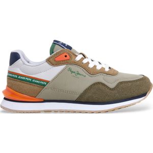 Pepe Jeans - Hardloopschoenen - Marineblauw - Synthetisch - Vetersluiting - Casual