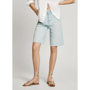 Pepe Jeans - PL801176 - Bermuda - Blauw - Casual - Katoen - Denim - Duurzaam