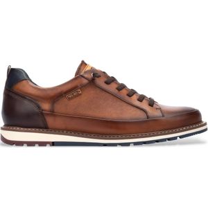 Pikolinosvoor mannen. M8J-6303C1 Bruine Berna leren schoenen (46), Leer, Plat, Veters, Casual