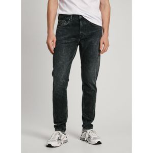 Pepe Jeansvoor mannen. PM207392XH7 Jeans Taps toelopend zwart (32/30), Casual, Katoen, Denim, Duurzaam