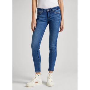Pepe Jeans - PL204583XW6 - Skinny Jeans - Blauw - Lage Uitvoering