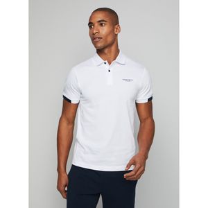 Hackett Londonvoor mannen. HM563269 Polo City wit (XL), Casual, Katoen, Korte mouwen