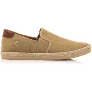 MTNGvoor mannen. 84380 Bequia beige pantoffels (41), Stof, Plat, Geen, Casual