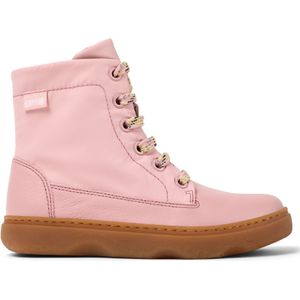 Campervoor meisjes. K900363-005 Kiddo Leren Enkellaarsjes roze (31), Leer, Plat, Ritssluiting, Casual, kinderkleding