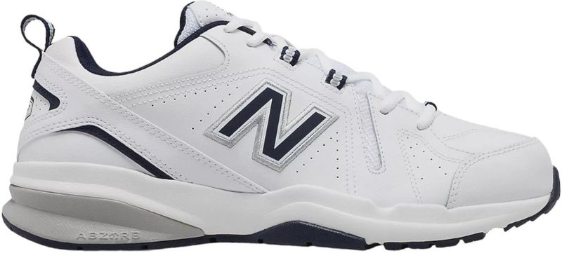 New Balancevoor mannen. MX608V5 MX608V5 Slipvaste lederen schoenen wit (46.5), Leer, Plat, Veters, Casual