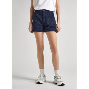 Pepe Jeansvoor vrouwen. PL801096 Valentina marine short (30), Casual, Katoen, Duurzaam, Marineblauw