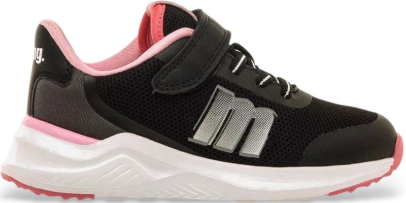 Mustang - Somo - Sportschoenen - Zwart - Stof - Veters en Klittenband