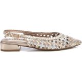 Carmela - 16218301-PLOMO - Ballerina - Zilver - Leer - Casual