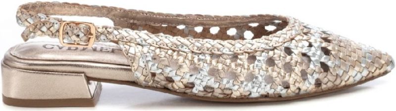 Carmela - 16218301-PLOMO - Ballerina - Zilver - Leer - Casual