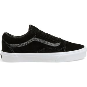 Vansunisex. VN0A2Z42BLK1 Old Skool leren sportschoenen zwart (43), Leer, Plat, Veters, Casual