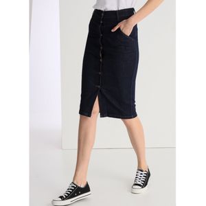 Victorio & Lucchino, V&Lvoor vrouwen. 315048076 Navy denim rok met knoopsluiting (26), Casual, Katoen, Marineblauw