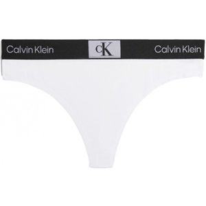 Calvin Kleinvoor vrouwen. 000QF7221E String CK96 wit (XL), Homewear, Biologisch katoen, Duurzaam