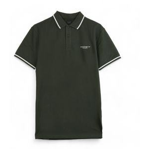 Hackett Londonvoor mannen. HM563337 Polo Hs Gestipt Groen (L), Casual, Katoen, Korte mouwen