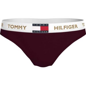 Tommy Hilfigervoor vrouwen. UW0UW05653 Maroon Coordinate slip (S), Homewear, Granaatappel, Biologisch katoen, Duurzaam