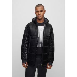 BOSSvoor mannen. 50497644 Cardano jas zwart (XXL), Casual, Polyamide, Lange mouwen