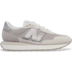 New Balancevoor vrouwen. WS237V1 Leren sneakers 237 bruin (37), Leer, Plat, Veters, Casual