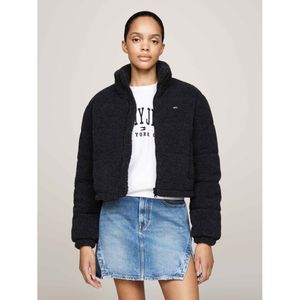 Tommy Hilfiger, Dames, Jassen, Zwart, Maat: XS Fleece,