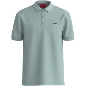 HUGOvoor mannen. 50466182 Donos groenachtig grijze polo (M), Casual, Grijs, Katoen, Korte mouwen