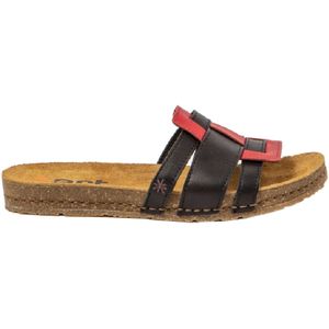 Artvoor vrouwen. 102591153003_0MU Leren sandalen 0259 Kreta zwart (42), Leer, Plat, Geen, Casual