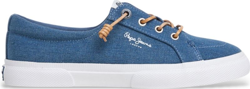 Pepe Jeans - PLS31602 - Trainers - Blauw - Katoenen Denim - Casual
