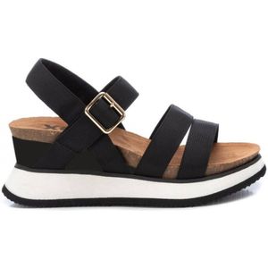 Xtivoor vrouwen. 140735 Sandalen 140735 zwart (38), Stof, 5 tot 8 cm, Gesp, Casual