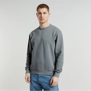 G-Starvoor mannen. D25527-D395-5781 Essential Relaxed grijs sweatshirt (XL), Casual, Biologisch katoen, Duurzaam
