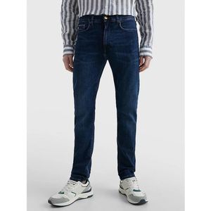 Tommy Hilfigervoor mannen. MW0MW15599 Bleecker blauwe skinny jeans (30/35), Casual, Katoen, Elastaan, Duurzaam, Marineblauw