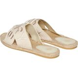 Superdry - Cross Strap Sandalen - Espadrilles - Zwart - Katoen/Polyester