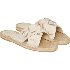 Superdry - Cross Strap Sandalen - Espadrilles - Zwart - Katoen/Polyester