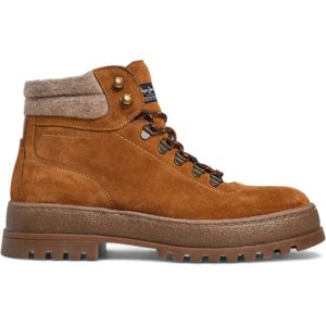 Pepe Jeansvoor mannen. PMS50251 Lincoln leren wandelschoenen bruin (41), Plat, Veters, Casual